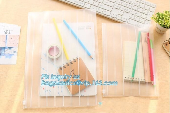 bolso del resbalador del pvc del bolso de la cremallera del artículo de tocador del vinilo del bolso de la cremallera, bolso impermeable de la cremallera del resbalador del vinilo del PVC, PVC Zi del claro del vinilo de las fuentes