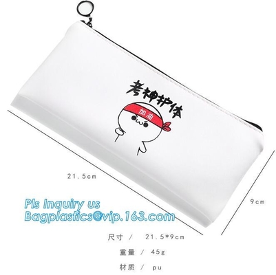 bolso claro del pvc k del vinilo de la bolsa del pvc de la cremallera del resbalador, las bolsas de plástico cosméticas a prueba de agua de la cremallera del resbalador del vinilo PVC/EVA