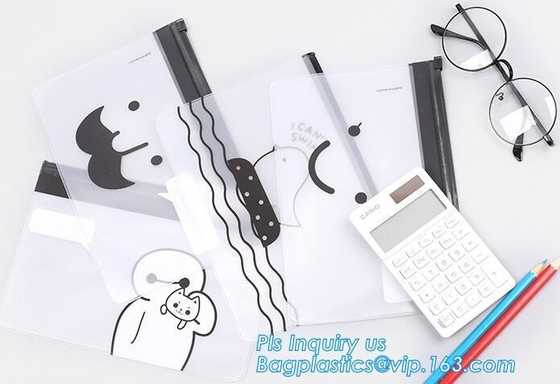 la bolsa de plástico de empaquetado de la cerradura de la cremallera de la diapositiva del boutique del bolso del paño con el resbalador, la bolsa de plástico de la cerradura de la cremallera de la diapositiva, PVC del CLARO SOLDÓ VAGOS en caliente