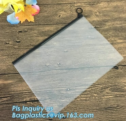 bolso del resbalador de la cremallera del vinilo del bolso de la cremallera del pvc del vinilo para los efectos de escritorio, cosmético, bolso de la cremallera del vinilo del bolso del resbalador para el bikini, cremallera de la diapositiva