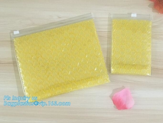 Bolso de la burbuja k, bolso de burbuja polivinílico del resbalador del precio bajo, bolso negro Reclosed de la cremallera de la burbuja de la hoja, vagos modificados para requisitos particulares de la burbuja del resbalador