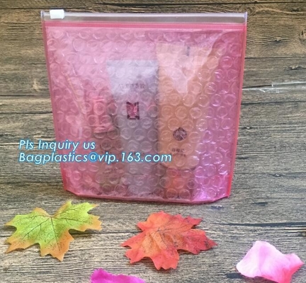 Bolso de empaquetado de la prueba del choque del sobre de los bolsos de aire de los efectos de escritorio reutilizables más nuevos de la burbuja con la cerradura de la cremallera del resbalador para los artículos frágiles