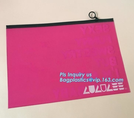 La bolsa de plástico clara transparente del bolso de la cremallera del resbalador del PVC con la cremallera, buena calidad de la bolsa clara barata del pvc con el embalaje de la cremallera