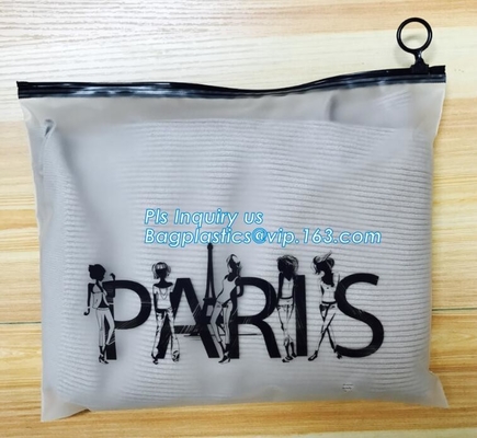 la bolsa de plástico mate plana de la cremallera respetuosa del medio ambiente del resbalador para el documento o el traje de baño, ropa de la hoja de plata de la cremallera del bolso de la cremallera del resbalador