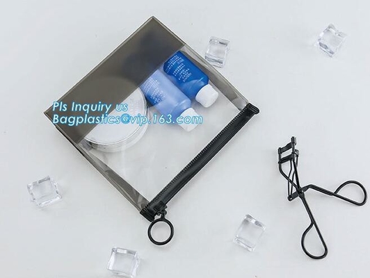 Caja plástica de la cremallera del resbalador de los bolsos de la ropa de EVA, cremallera lateral impresa de encargo del resbalador de la hoja del guesset, diapositiva de empaquetado que se puede volver a sellar
