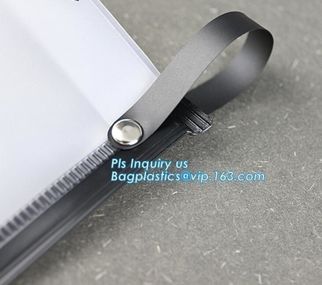 La cerradura de la cremallera heló el bolso que embalaba del resbalador de la cremallera plástica del PVC para la ropa interior/la ropa/el cosmético, cosmético de encargo del regalo del resbalador