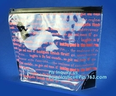 Bolso del resbalador k con el panel programable para la etiqueta fácil, las bolsas de plástico reconectables del resbalador, resbalador cosmético plástico pac del bocado