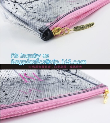 La bolsa de plástico con la cremallera, la bolsa de plástico para empaquetar, bolsa dar salida a VI del bolso de la cremallera del resbalador del PVC de la cremallera del resbalador del pvc de la cremallera del resbalador