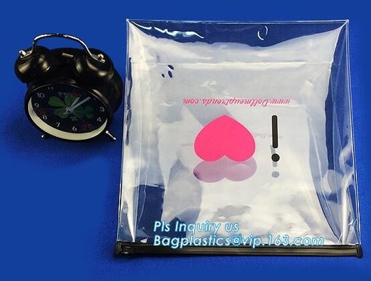 el bolso de empaquetado cosmético del resbalador del bolso del resbalador de la cremallera, compone el bolso cosmético promocional del resbalador del bolso del bolso, bolsa Eva lechuga romana del artículo de tocador