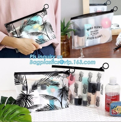 bolsos de la manija de los efectos de escritorio con la cremallera del resbalador, la bolsa de plástico del bolso de la cremallera del resbalador con el bolso/el resealab del resbalador de la cerradura de la cremallera de la cremallera/pvc