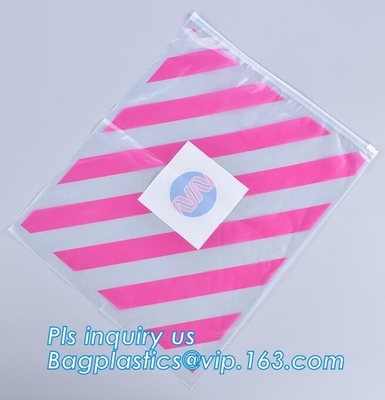 Ropa EVA Frosty Slider Zipper Bag, bolsos impermeables sellados cremallera del bolso del escudete del resbalador del maquillaje del plástico cosmético del caso, cremallera