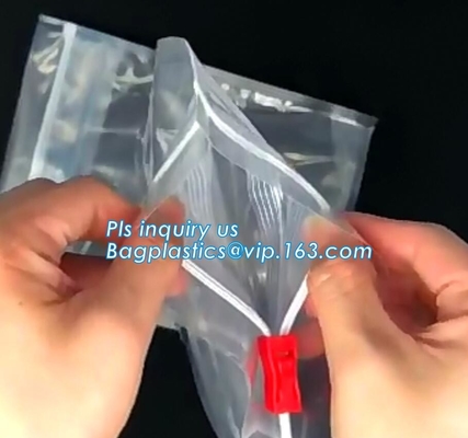 Bolso promocional del artículo de tocador del PVC con la cremallera y el resbalador, bolsos de la cerradura de la cremallera del resbalador del logotipo del OEM, 5 libras 10lb 15lb 20lb 25lb Sta plástico
