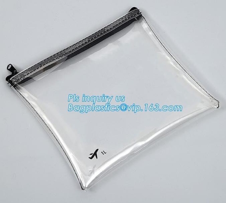 Bolso promocional del artículo de tocador del PVC con la cremallera y el resbalador, bolsos de la cerradura de la cremallera del resbalador del logotipo del OEM, 5 libras 10lb 15lb 20lb 25lb Sta plástico