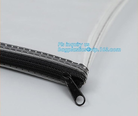 Bolso promocional del artículo de tocador del PVC con la cremallera y el resbalador, bolsos de la cerradura de la cremallera del resbalador del logotipo del OEM, 5 libras 10lb 15lb 20lb 25lb Sta plástico