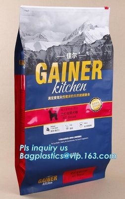 15Kg de empaquetado bolso del paquete de la comida de la cremallera del resbalador del bolso del envase de plástico de la galleta de 20 del kilogramo del patio bolsos del sello, bolsos de la cremallera del resbalador