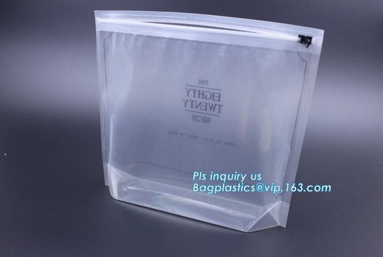 soporte de empaquetado del bolso encima de la bolsa inferior plana con la cremallera del resbalador, bolso que embala del PE del resbalador del metal, bolso de empaquetado del sider de la cremallera del metal