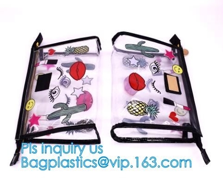 la bolsa de plástico helada mate del bolso de la cremallera del resbalador del PVC con el bolso del resbalador de la cerradura de la cremallera de la cremallera/pvc/la bolsa de poliéster que se puede volver a sellar de la cremallera del resbalador del pvc