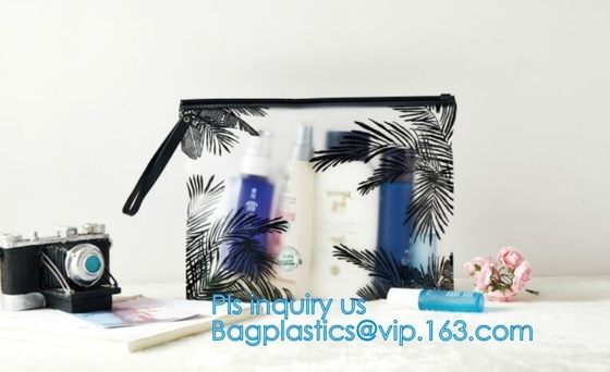 bolso del lápiz de la escuela/bolso de los efectos de escritorio de la impresión/bolso plástico del lápiz del resbalador de la cremallera, bolsa de encargo del pvc del resbalador del proveedor del oro con z
