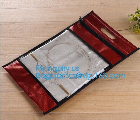 portatraje plástico del resbalador, empaquetando para las camisas/ropa/ropa interior, bolso de la crema dental del cepillo de dientes del viaje del resbalador de k