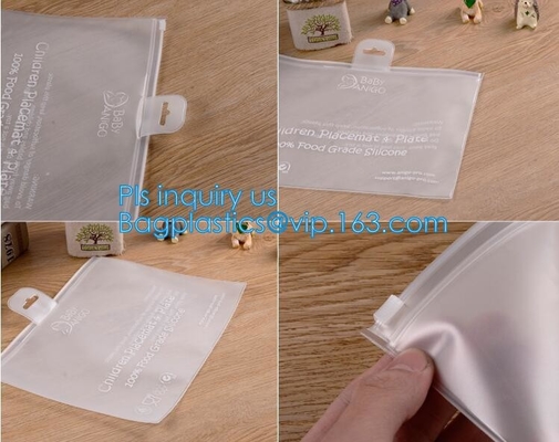 el bolso del vinilo del PVC del traje de baño con la cremallera del resbalador, cremallera helada del pvc envuelve la bolsa del almacenamiento del documento, cremallera del resbalador del PVC de la moda