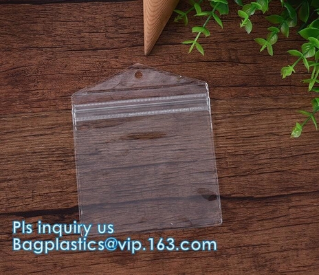 Bolso profesional de la cremallera del pvc del bolso del resbalador del vinilo de la cremallera de la tela, ropa que empaqueta el bolso de la cremallera del resbalador del pvc, bolso de la cremallera del resbalador