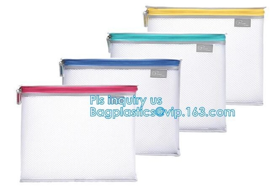 Bolso de nylon de Mesh Makeup Bag Ladies Cosmetic, tela de malla de nylon/bolso cosmético de la malla, Mesh Cosmetic Bag promocional