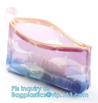 bolsos impermeables de los documentos de la cerradura de la cremallera del bolso de la válvula de Pen Cases de la bolsa, calidad con el bolso del embalaje de la cremallera, ropa interior impresa Packagin