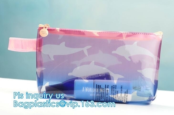 bolsos impermeables de los documentos de la cerradura de la cremallera del bolso de la válvula de Pen Cases de la bolsa, calidad con el bolso del embalaje de la cremallera, ropa interior impresa Packagin