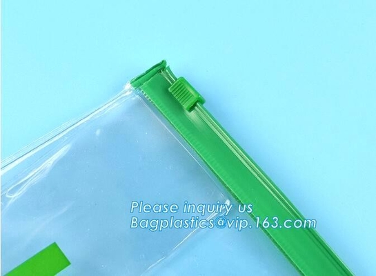 Bolso de la suspensión del PVC de la manga de la tarjeta del PVC del bolso del jefe del PVC del bolso de /Pillow de la manta del PVC, pvc claro k b del vinilo de la bolsa del pvc de la cremallera del resbalador