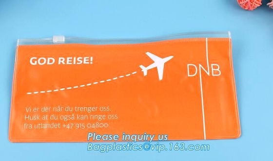 bolso de empaquetado personalizado del pvc de la cremallera del resbalador del paño del pvc, bolso de lazo cosmético del bolso del artículo de tocador del bolso Tote Bag Gift Packing B