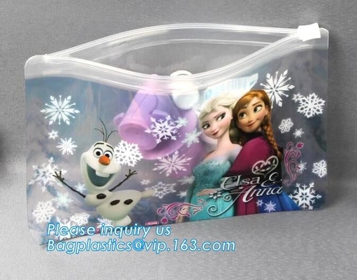 El mini bolso de encargo de k, heló el bolso del Pvc k, resbalador Frosty Soft Bag Pouch, bolso cosmético de la cremallera del resbalador del maquillaje del viaje