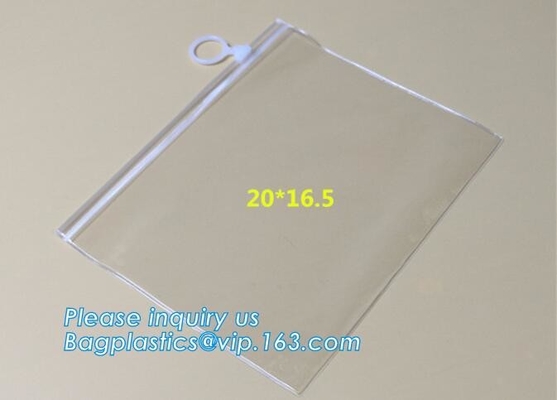el resbalador de la cremallera de k empaqueta el bolso que nada que embala de la cremallera del resbalador del bikini claro resistente, multifuncional del pvc, nadada helada