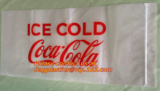 bolsos de la moneda, banco, bolso impreso coloreado de la cerradura de la cremallera del resbalador del logotipo, bolsos que embalan grandes para embalar, stora de la comida de los envases de plástico