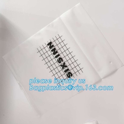 Bolso de la cremallera del top del resbalador del CPE para la ropa impresa de encargo del traje de baño que empaqueta los bolsos polivinílicos helados, pla helado de la cerradura de la cremallera del resbalador