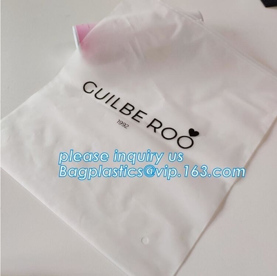 Bolso de la cremallera del top del resbalador del CPE para la ropa impresa de encargo del traje de baño que empaqueta los bolsos polivinílicos helados, pla helado de la cerradura de la cremallera del resbalador