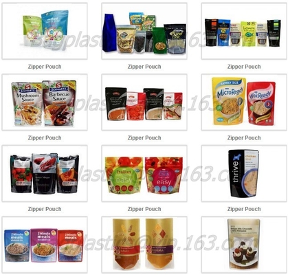 El envasado de alimentos de encargo del bolso del envasado de alimentos del paquete de la comida del pollo asado del Kraft-Papel-Carne-Pollo-bolso, tienda de delicatessen caliente empaqueta el soporte del pollo
