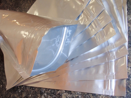 bolsos impermeables plásticos a granel de la cremallera, sellador del bolso del papel de aluminio de k, hoja impresa de encargo