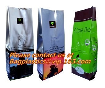 bolsos impermeables plásticos a granel de la cremallera, sellador del bolso del papel de aluminio de k, hoja impresa de encargo