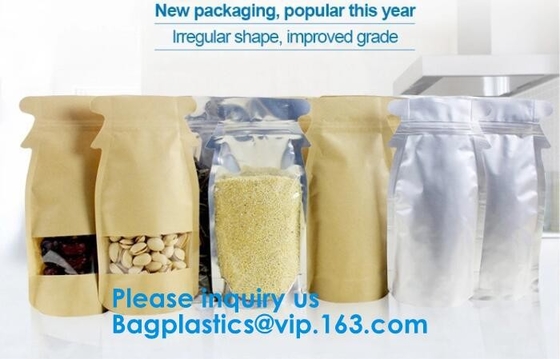 Modificado para requisitos particulares imprimiendo bolsos de empaquetado materiales laminados del envasado de alimentos del papel de aluminio de la categoría alimenticia con el bagease de la cerradura de la cremallera, paquete