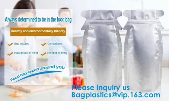 Modificado para requisitos particulares imprimiendo bolsos de empaquetado materiales laminados del envasado de alimentos del papel de aluminio de la categoría alimenticia con el bagease de la cerradura de la cremallera, paquete