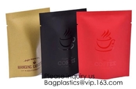 Soporte biodegradable encima de la bolsa con la cremallera para la ropa, bolso de café inferior plano impreso aduana de la bolsa 1kg de la caja con la desgasificación