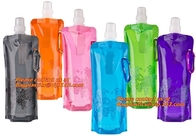 Bolso de agua plegable flexible echado en chorro con el mosquetón para correr, la impresión flexible y el lami