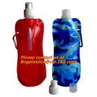 Bolso de agua plegable flexible echado en chorro con el mosquetón para correr, la impresión flexible y el lami