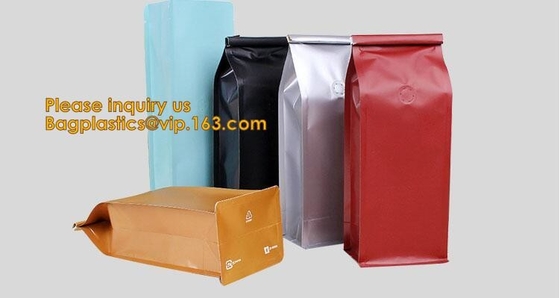 El bolso y el té respetuosos del medio ambiente de café empaquetan Digitaces que imprimen bagplastics que se puede volver a sellar del paquete del café de la bolsa del té verde