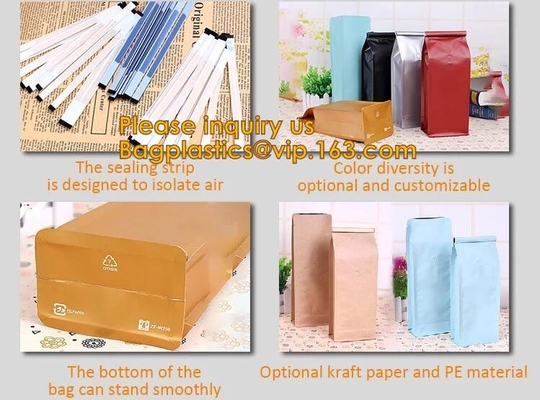 El bolso y el té respetuosos del medio ambiente de café empaquetan Digitaces que imprimen bagplastics que se puede volver a sellar del paquete del café de la bolsa del té verde