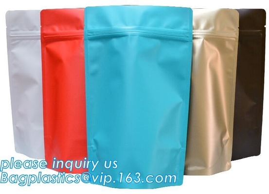 Bageas de empaquetado metalizados flexibles laminados plásticos impresos de encargo de los bolsos del bocado plano de la bolsa 50g del papel de aluminio de la categoría alimenticia