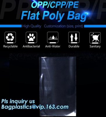 bolso lateral claro del sello del opp/del cpp tres para las habas, galletas, galletas, la bolsa de poliéster auta-adhesivo del cpp de los pp con la cinta del pegamento, plast de CPP BOPP