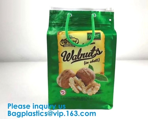 Los bolsos de la bolsa, se levantan los alimentos para niños del bolso, salsas de las sopas, marisco de pescados, comidas listas, pastas del arroz, alimento para animales mojado, productos lácteos, carne