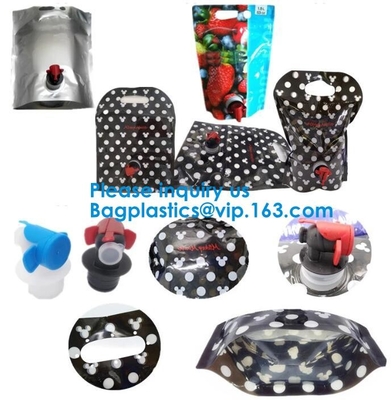 Bolso en bolso del dispensador/del babero del agua de la caja en bolso del dispensador del vino de la caja/del vino, líquido/bebida/jugo/bebida/agua/vino/salsa/detergente