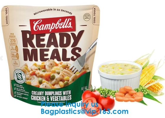 De encargo impresa se colocan encima de los bolsos de la cremallera, soporte del plástico de la categoría alimenticia de Mylar del papel de aluminio encima del bolso de la bolsa de k
